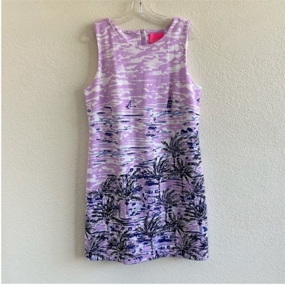 Lilly Pulitzer Gellar Purple Mini Shift Dress - Picture 4 of 9